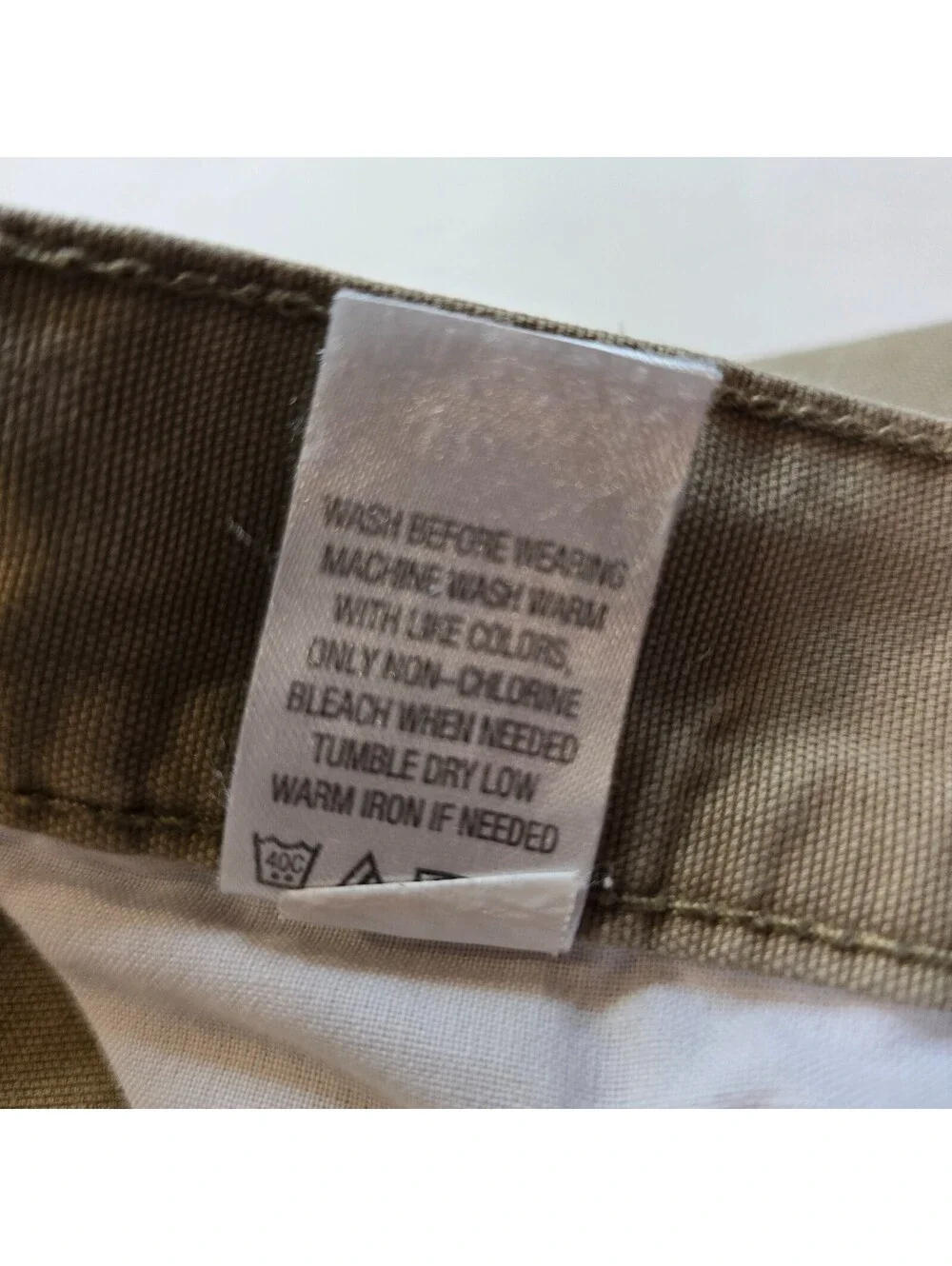 Blue Mountain Pants Mens 34x32 Brown Cotton Carpenter Straight Utility Workwear